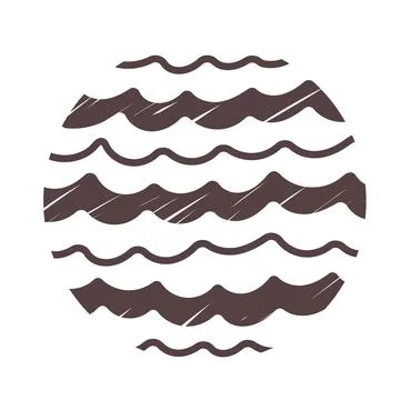 Round abstract hand drawn pattern Vector Illustrazione stock