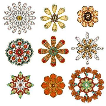 Round abstract pattern Illustrazione stock