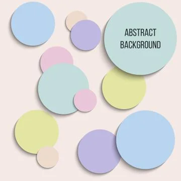 Round abstract vector banners.Paper circle banner. Stock Illustration
