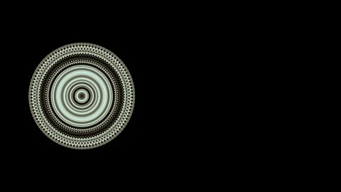 Round abstraction of speed motion spinning particles, giving hypnotic effect. Stock Footage 121799443