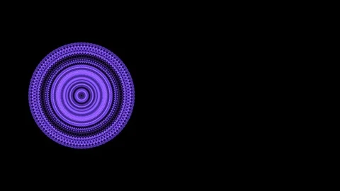 Round abstraction of speed motion spinning blue particles, giving hypnotic Stock Footage 121811631