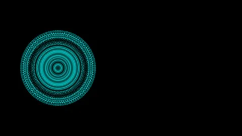Round abstraction of speed motion spinning particles, giving hypnotic effect Stock Footage 121815289