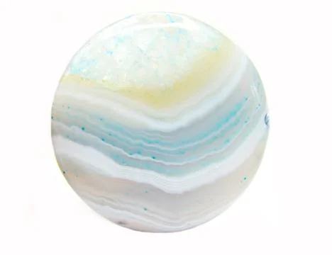 Round agate crystal Stock Photos
