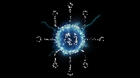 Round ai black Stock-Footage 303353616