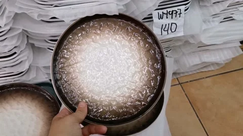 Round and Glossy Ceramic Plates Stock Footage 159288069