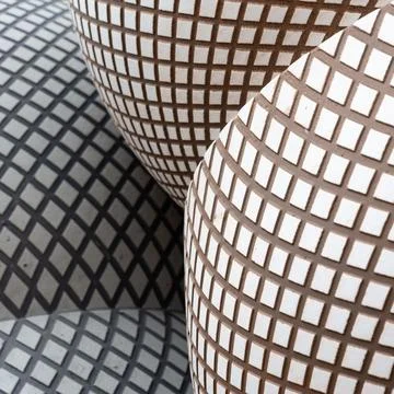 Round and graphic elements form a special pattern. Stock Photos