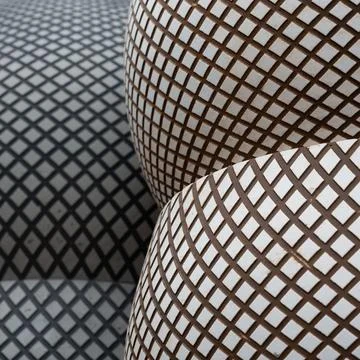 Round and graphic elements form a special pattern. Foto stock