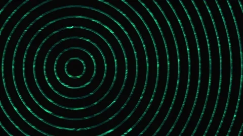 Round appear and diverge to the sides against the background of a moving green Stock Footage 282906751