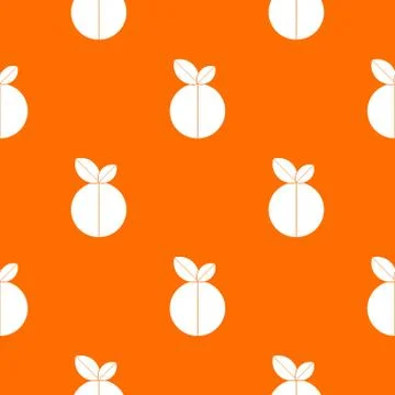 Round apple pattern seamless イラスト素材