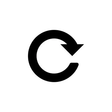 Round arrow icon. Element of minimalistic icon for mobile concept and web apps Stock Illustration