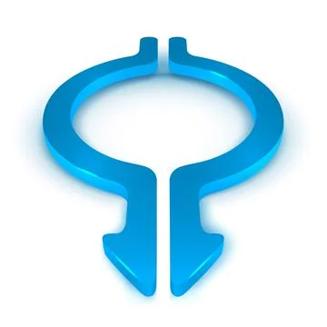Round arrows vector illustration on white background Stock Illustration