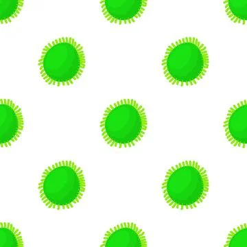 Round bacteria pattern seamless vector Illustrazione stock