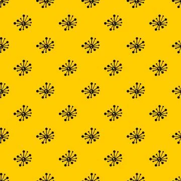 Round bacteria pattern vector Illustrazione stock