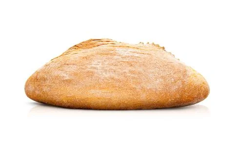 Round baked bread with brans Stock Photos