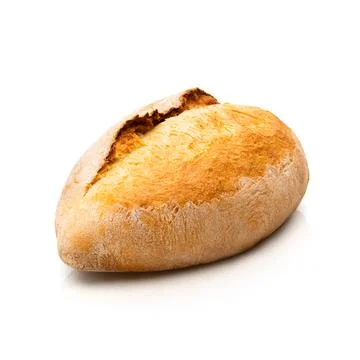 Round baked bread with brans Stock Photos