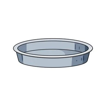 Round baking pan for cooking and desserts Stock Illustration