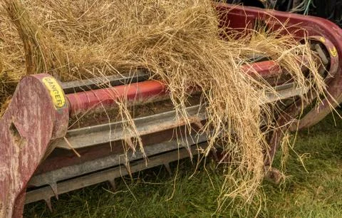 Round Bale Feede Stock Photos