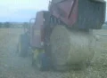 Round Baler at Dusk Footage