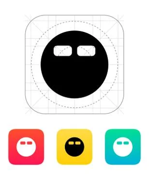 Round bed icon Stock-Illustration