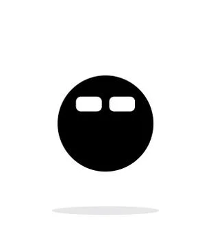 Round bed simple icon on white background Stock Illustration