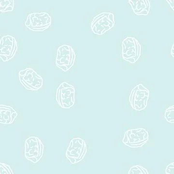 Round beef meat line seamless pattern Stock Illustration