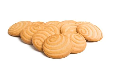 Round biscuit isolated Foto stock