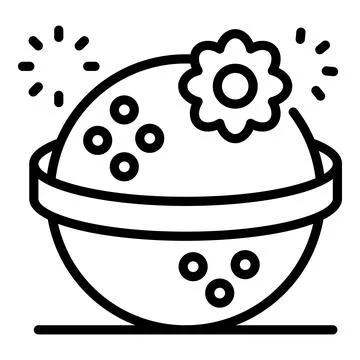 Round bomb exploding with flowers and sparkles celebrating holiday イラスト素材