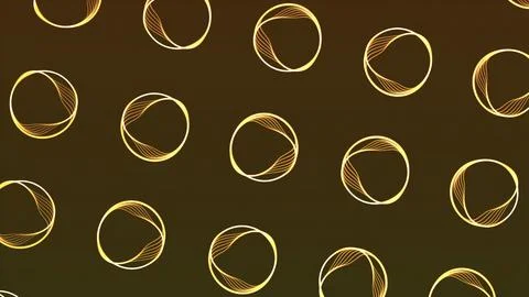 Round border frames spinning surface. Motion. Circular waves of narrow strings Stock Illustration