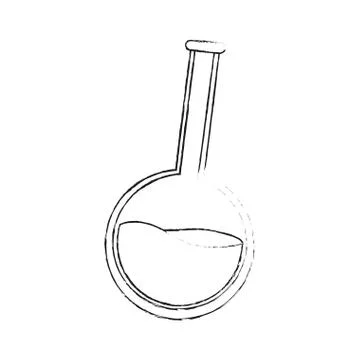 Round bottom flask icon image Stock Illustration