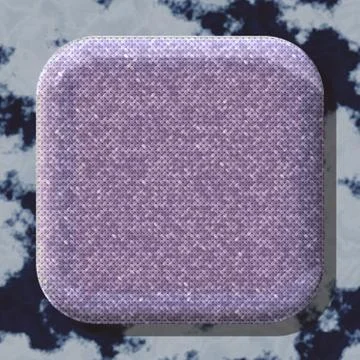 Round box shape frame with seamless generated texture background Stock Illustration