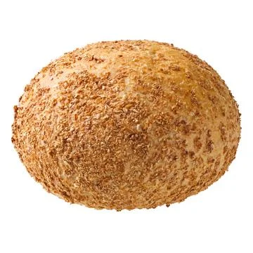 Round bran wheat bread Stock Photos