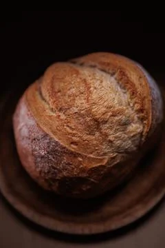 Round bread closeup Photos