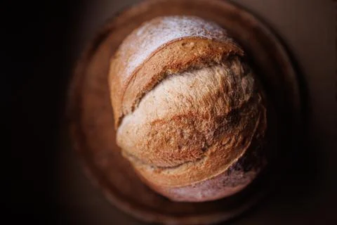 Round bread closeup Photos