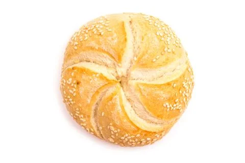 Round Bread Isolated Foto stock