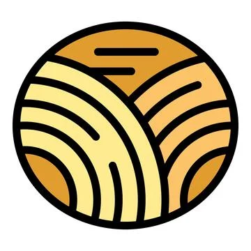 Round bread loaf with golden crust and soft inside Stock Illustration