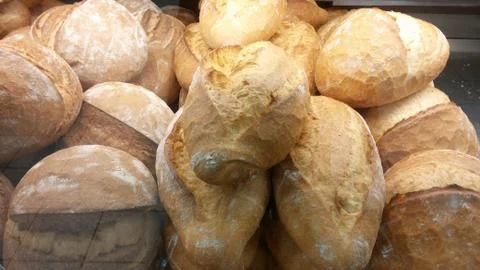 Round bread Foto stock