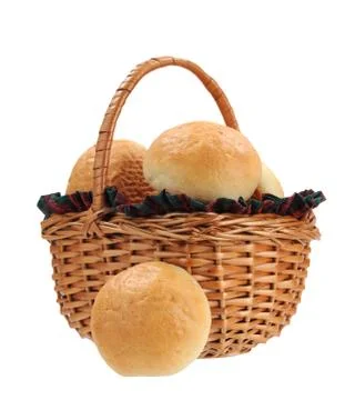 Round breads Stock Photos