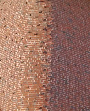 Round brick corner Stock Photos