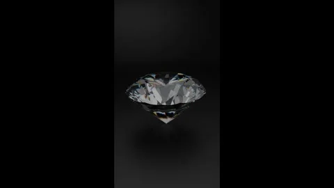 Round brilliant shape diamond Stock Footage 279987977