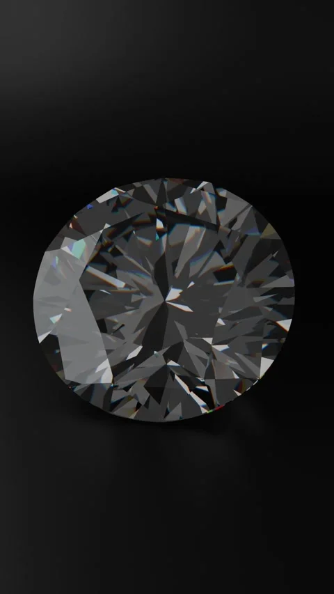 Round brilliant shape diamond Stock Footage 284048183