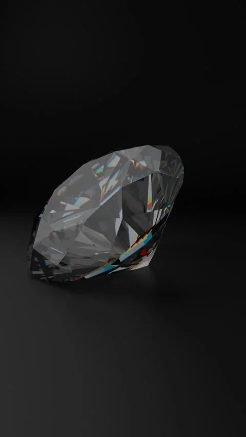 Round brilliant shape diamond Stock Footage 284048185