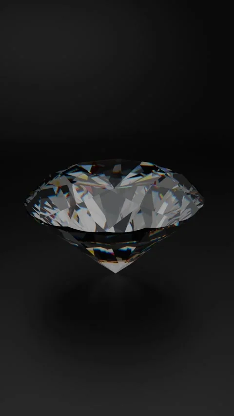 Round brilliant shape diamond Stock Footage 284048186