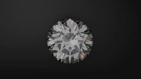 Round brilliant shape diamond Stock Footage 284048187