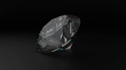 Round brilliant shape diamond Stock Footage 284048190