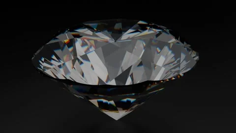 Round brilliant shape diamond Stock Footage 284048191