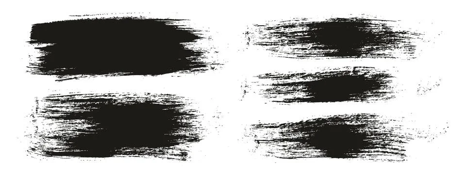 Round Brush Regular Long Background Mix Artist Brush High Detail Abstract Vector Illustrazione stock