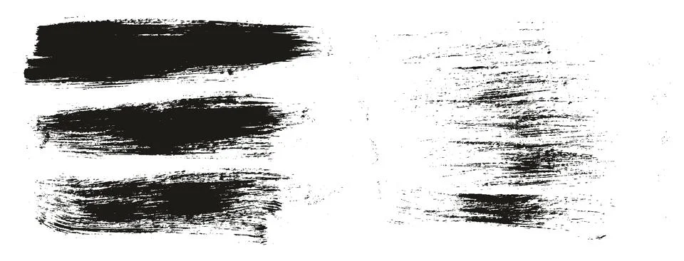 Round Brush Regular Long Background Mix Artist Brush High Detail Abstract Vector イラスト素材