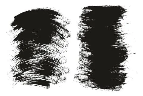 Round Brush Regular Long &amp; Curved Background Mix Artist Brush High Detail Vector Stock-Illustration