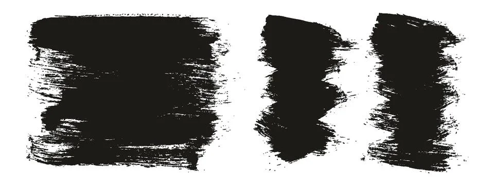 Round Brush Regular Long &amp; Short Background Mix Artist Brush Background Mix Set Stock Illustration