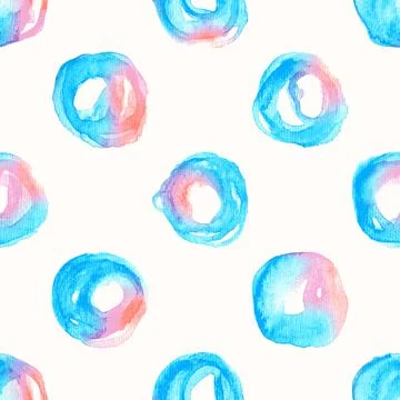 Round brush strokes Stock Illustration